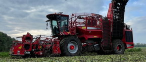 Zuckerrübenernte durch die Firma Gnauer Agrardienst